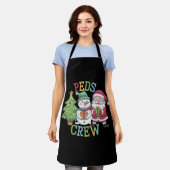 Retro Peds Crew Kerst Kinderverpleegkundige Schort (Gedragen)