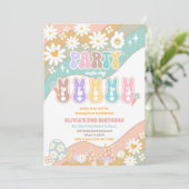 Retro Peeps Birthday Invitation Kaart (Staand voorkant)