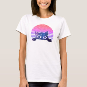 Retro Peking Cute Cat T-shirt
