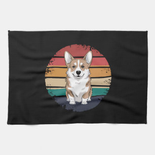 Retro Pembroke Welsh Corgi Lover Dog Gifts Theedoek