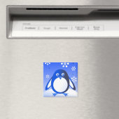 Retro Penguin Magneet (Insitu (Vaatwasser))