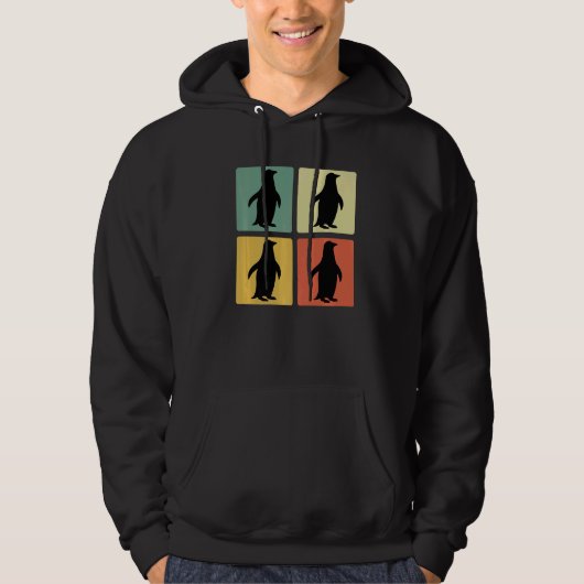 Retro Penguins Hoodie (Voorkant)