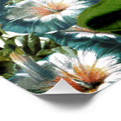 Retro Peony Flower Spring Floral Pattern Perfect Poster (Hoek)