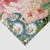 Retro Peony Flower Spring Floral Pattern Tissuepapier (Detail)