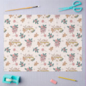 Retro peperkoek koekjes en thee kerst tissuepapier (Craft)