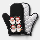 Retro Père Noël Christma Cadeau Famille de jumelag (Recto/Verso)