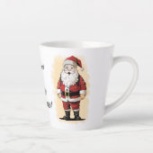 Retro Père Noël Cristmas Latte Mug (Droite)