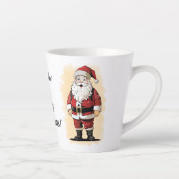 Retro Père Noël Cristmas Latte Mug