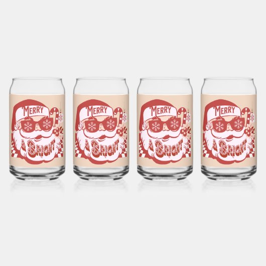 Retro Père Noël Merry et Bright Super (Recto)