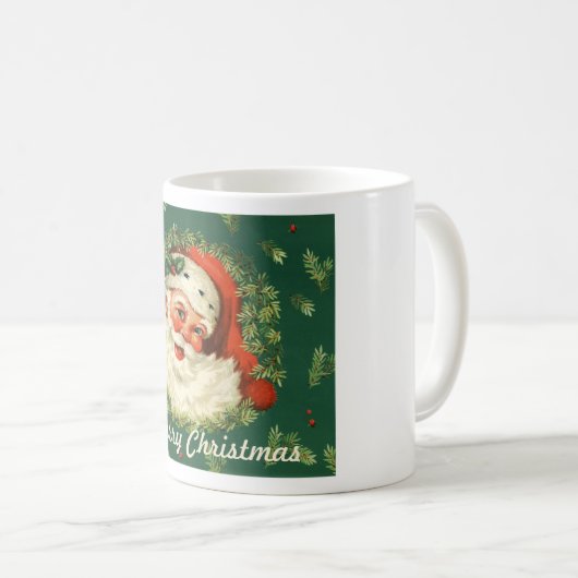Retro Père Noël Mug (Devant droit)