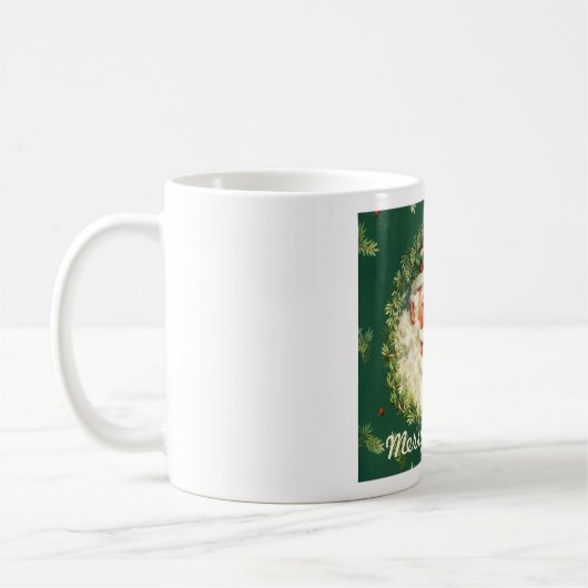Retro Père Noël Mug (Gauche)