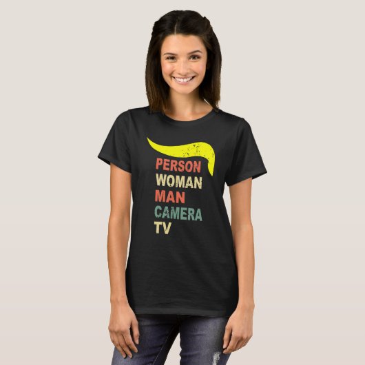 Retro  persoon Man TV T-shirt (Voorkant volledig)