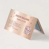 Retro perzik oogschaduw palet loyaliteitskaart visitekaartjes