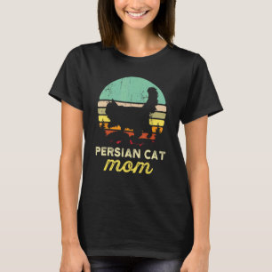 Retro Perzische Kat Moeder Cadeau Huisdier Eigenaa T-shirt