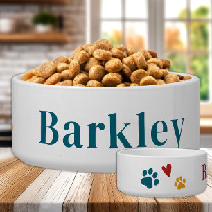 Retro Pet Dog gepersonaliseerd voedsel Water Kleur Voerbakje
