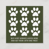 retro pet paw diamond loyalty punch (Voorkant)
