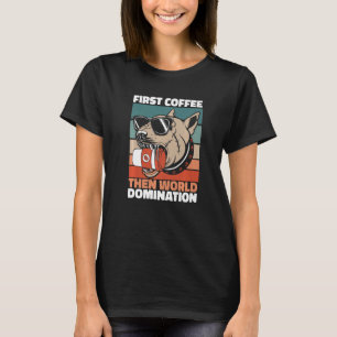 Retro Pet Sunglazen Hondenras Bull Terri T-shirt