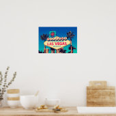 Retro Photo Effect Fabulous Las Vegas Nevada, jare Poster (Keuken)