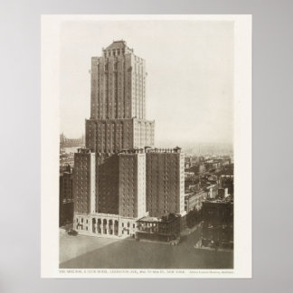 Retro  Photo New York City Building Poster