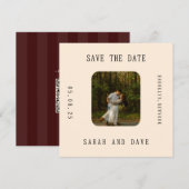 Retro Photo Save the Date (Devant / Derrière)