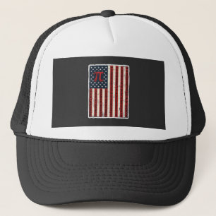 Retro Pi Amerikaanse Vlag Wiskunde Leraren T-shirt Trucker Pet