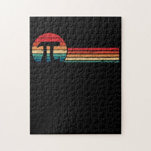 Retro  Pi Dag 3.14 Funny Wiskunde Nerd Gift Legpuzzel (Verticaal)