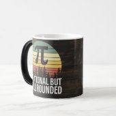 Retro  Pi Day - Irrationeel maar goed afgerond Magische Mok (Voorkant links)