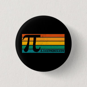 Retro Pi Ronde Button 3,2 Cm