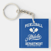 Retro Pickleball Athletic Department Custom Sleutelhanger (Voorkant)