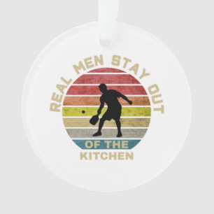Retro Pickleball Funny Ornament