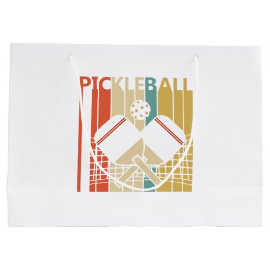Retro Pickleball Groot Cadeauzakje (Achterkant)