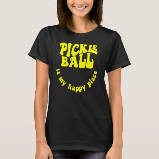 Retro Pickleball is mijn gelukkige plekje T-shirt