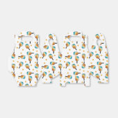 Retro Pickleball Paddles & Ball Patroon Bedankdoosjes (Uitgevouwen)