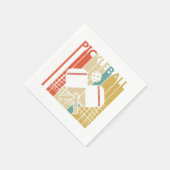  Retro Pickleball Servet (Hoek)