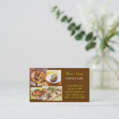 Retro Pie Chicdeli shop catering Visitekaartje (Staand voorkant)