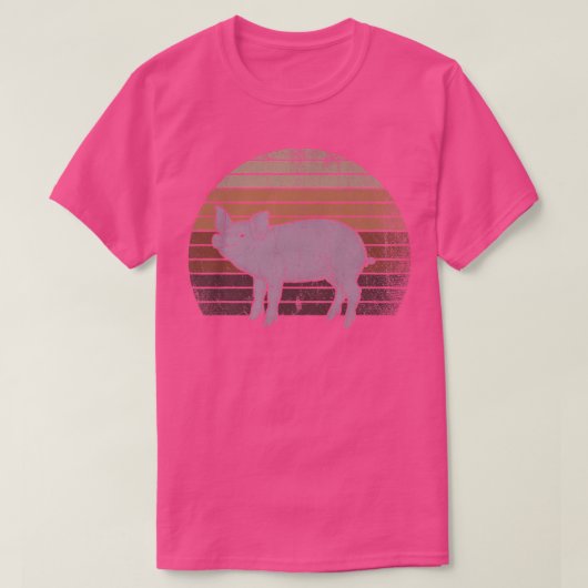 Retro Pig Premium T-shirt (Design voorkant)