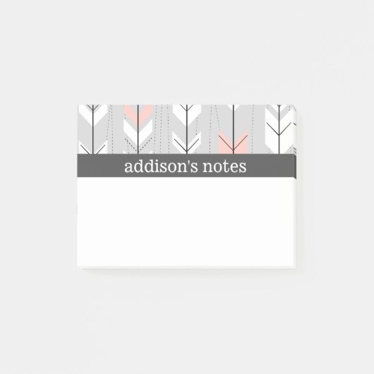 Retro-pijlen Post-it® Notes (Voorkant)