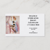 Rétro pin-up de carte de visite (Dos)