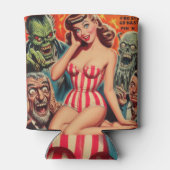 Retro Pin-up en Monsters Blikjeskoeler (Achterkant)