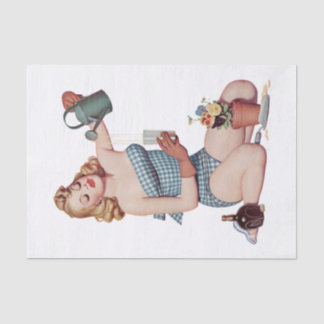  Retro Pin up Girl Decoupage Furmie Tissuepapier