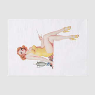  Retro Pin up Girl Decoupage Furmie Tissuepapier