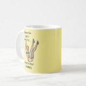 Retro Pin-up Girl Funny Coffee Cup Mok 1940 (Voorkant links)
