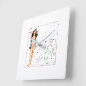 Retro Pin Up Girl Wall klok (Hoek)
