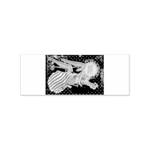 Retro Pin-up Illustratie Thunder_Cove Rubberstempel