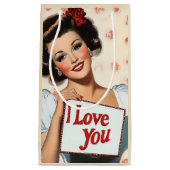 Retro Pin-Up Love Klein Cadeauzakje (Voorkant)