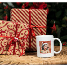 Retro Pin Up Meisje Kerstmis