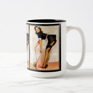 Retro Pin-up Meisje Mok