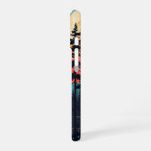 Retro Pine Lake iPhone 16 Hoesje (Linkerkant)