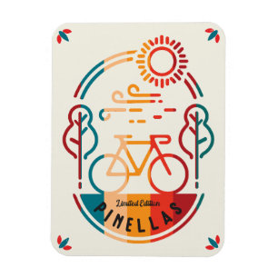 Retro Pinellas fietspad Magneet