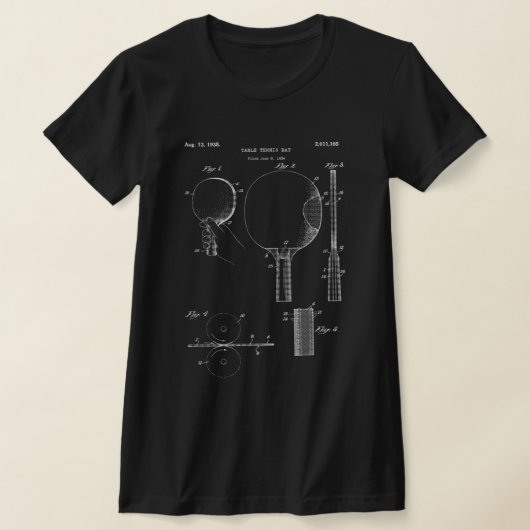 Retro Ping Pong Paddle Table Tennis T-shirt (Laagn)